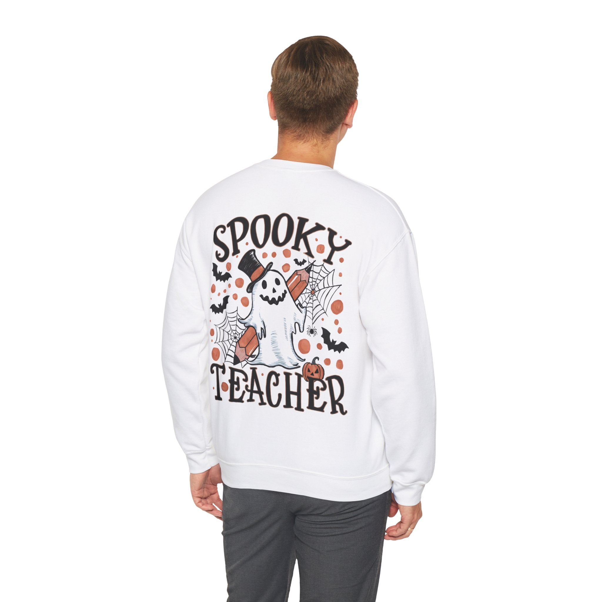 Spooky Teacher Halloween Unisex Heavy Blend™ Crewneck Sweatshirt