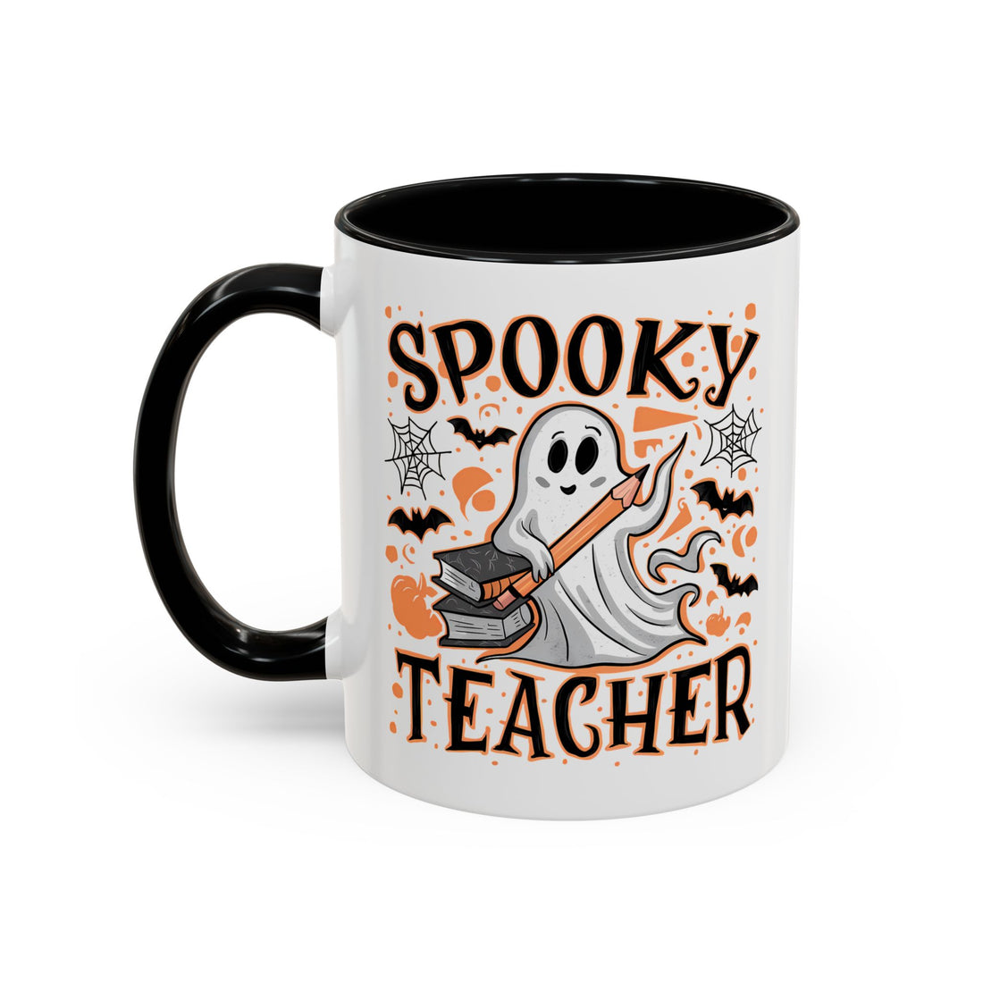 Spooky Teacher Halloween Accent Coffee Mug (11, 15oz)